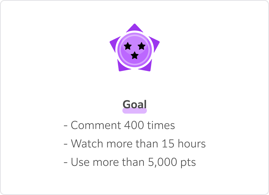 For 3☆ Badge
